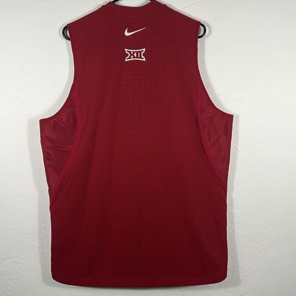🏈 Vintage OKLAHOMA SOONERS Nike ELITE Performance Vest Jacket Sz XL +2 Length - Picture 8 of 13